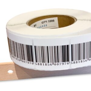 Beveiligingsstickers 5 x 5 cm RF barcode (1.000 st.) — ACTIE
