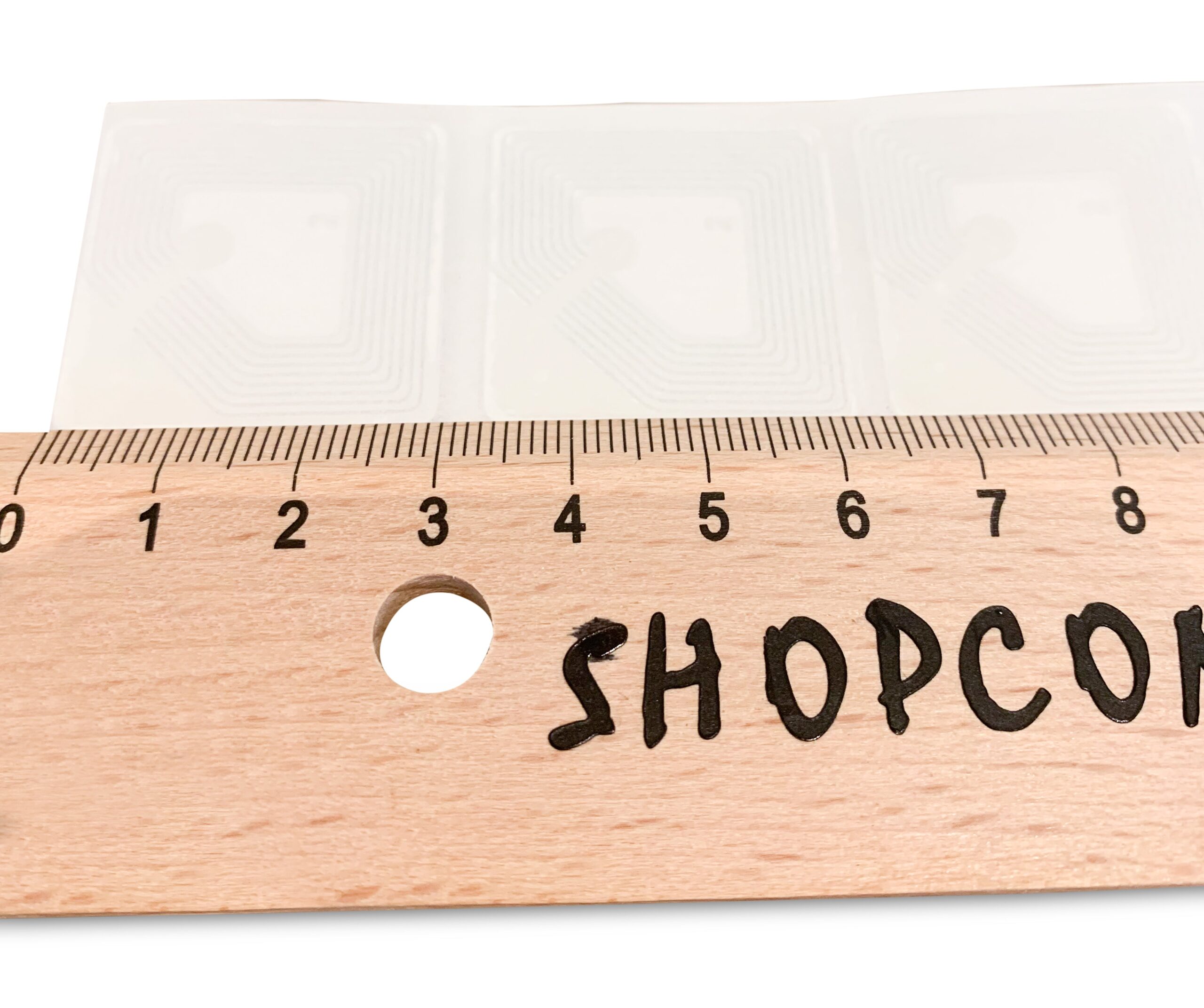 Beveiligingsstickers 3×3cm RF wit (1000 st.) - Afbeelding 5