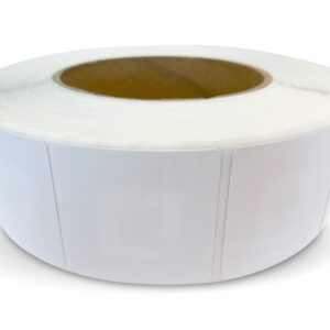 Beveiligingsstickers 4 x 4 cm RF wit (1.000 st.) — PROMO