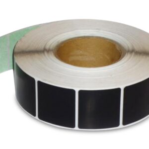 Beveiligingsstickers 4×4 cm RF zwart (1000 st.)